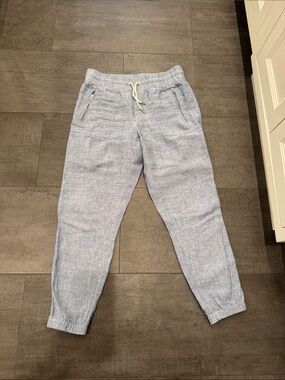 Athleta Cabo Linen-Blend Drawstring Joggers